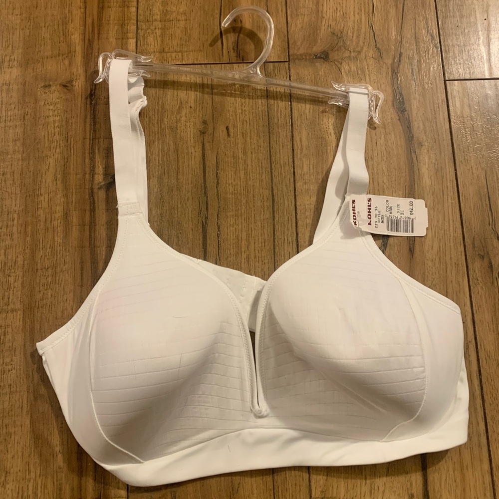 Warners No Side Effect Underarm Comfort Breathable Wirele RM3481A Natural Sz 38C